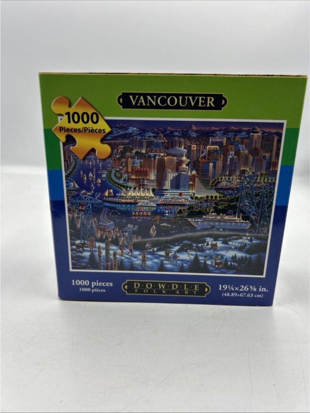 VANCOUVER Dowdle Folk Art Puzzle Company 1000 Pieces Complete✅